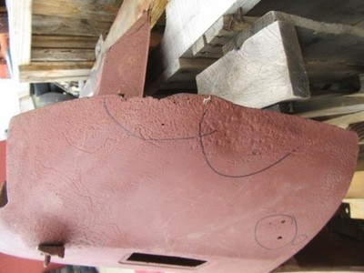 1969 Barracuda Passenger's Side Fender B-Body F # 463 Mopar Used