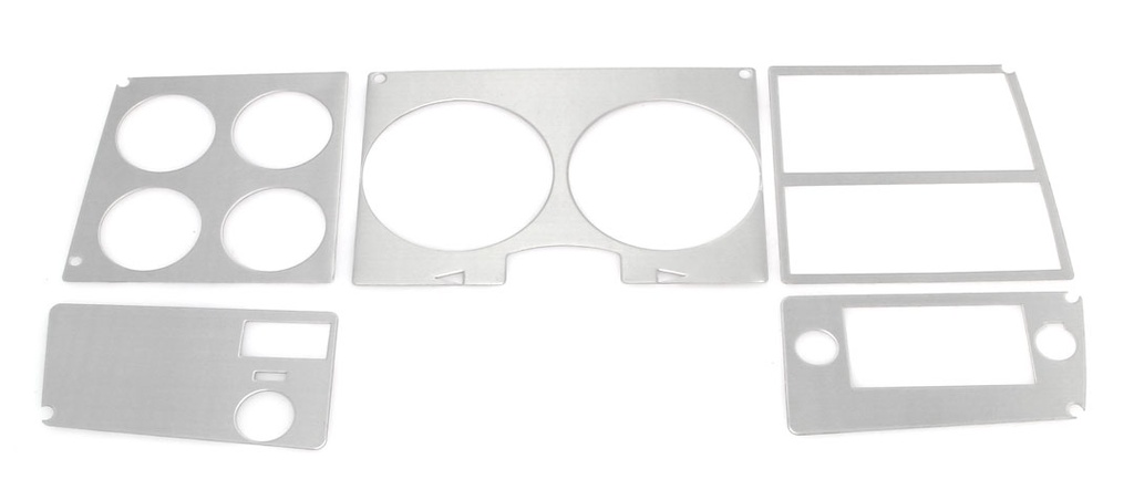 Dash Bezel Trim - Brushed Aluminum - 78-80 Chevy GMC C/K Pickup Truck Blazer Jimmy Suburban w/o AC