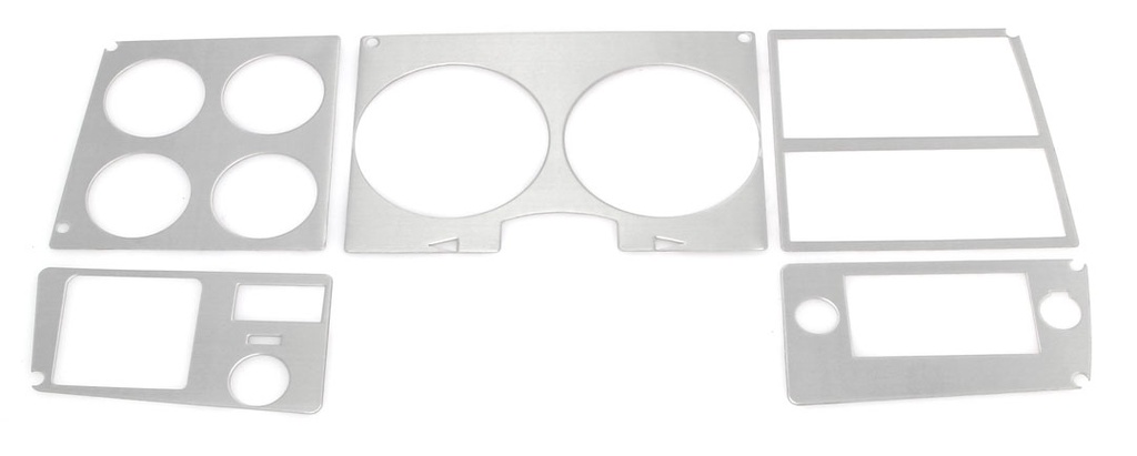 Dash Bezel Trim - Brushed Aluminum - 78-80 Chevy GMC C/K Pickup Truck Blazer Jimmy Suburban w/ AC