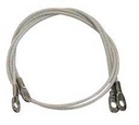 70 Mopar B-Body 70-74 Barracuda 23" Hood Pin Cables (Sold as a Pair)