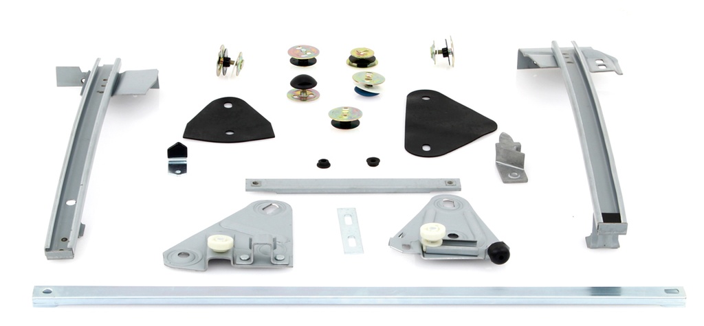 Door Window Mounting Kit with Tracks & Sash - LH - 68-69 Camaro Firebird