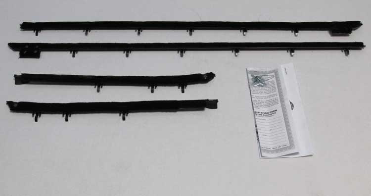 Front and Rear Door Beltline Window Felts - Outer - 67 Camaro Firebird Coupe