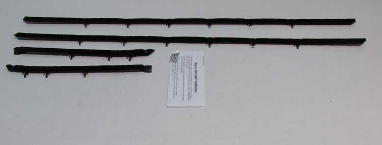 Front and Rear Door Beltline Window Felts - Outer - 68-69 Camaro Coupe