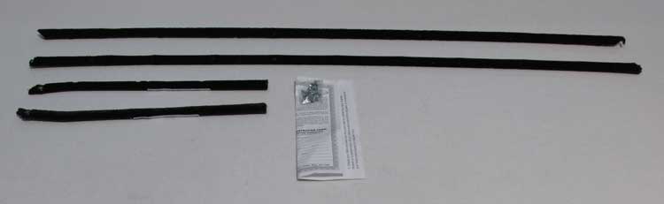 Front and Rear Door Beltline Window Felts - Outer - 68 Camaro Coupe w/ Special Belt Moldings