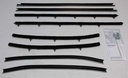 Front and Rear Door Beltline Window Felts - Inner & Outer - 68 Chevelle 2DR Sedan Post