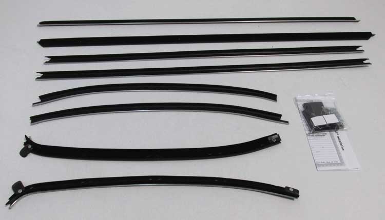 Front and Rear Door Beltline Window Felts - Inner & Outer - 69 Chevelle Coupe