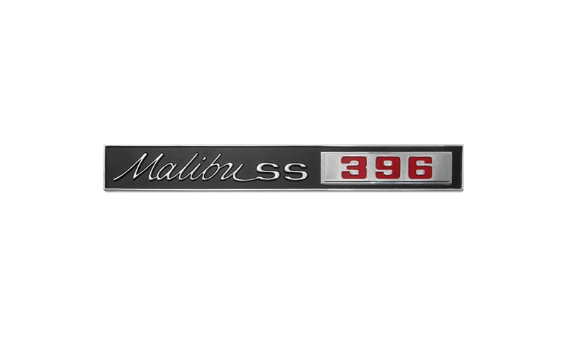 Trunk Emblem - "Malibu SS 396" - 65 Chevelle (Z-16)