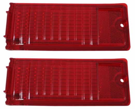 Taillight Lenses - Pair - 68-69 Chevy II Nova