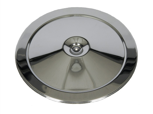 Air Cleaner Lid - Triple Chrome Open Element - 66-69 Chevelle El Camino; 67-69 Camaro