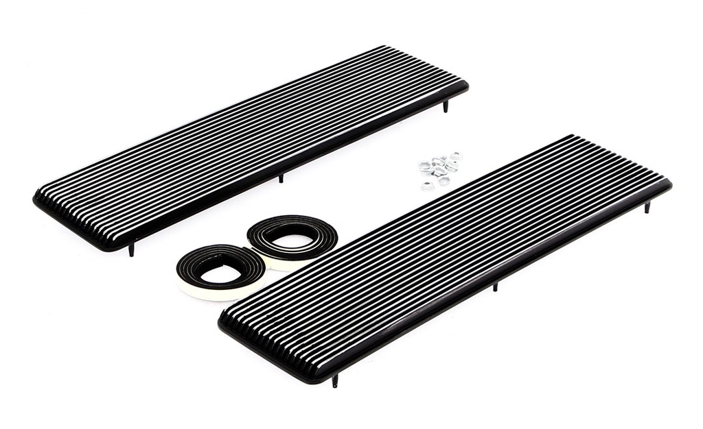 Hood Scoop Inserts - Ribbed Style - Pair - 68-72 Nova SS; 67-68 Camaro SS