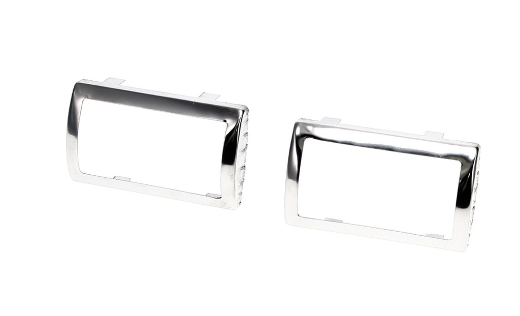 Brake-Clutch Pedal Pad Bezel - M/T - Pair - 67-70 Dodge Plymouth A-Body; 66-70 Dodge Plymouth B-Body