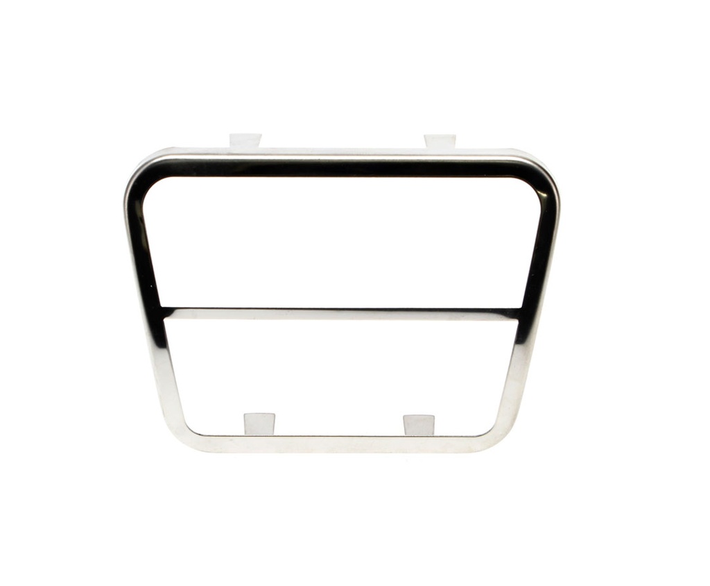 Brake / Clutch Pedal Pad Trim - Stainless - Sold Each - 67-72 Chevy GMC C/K Truck, Suburban, Blazer, Jimmy