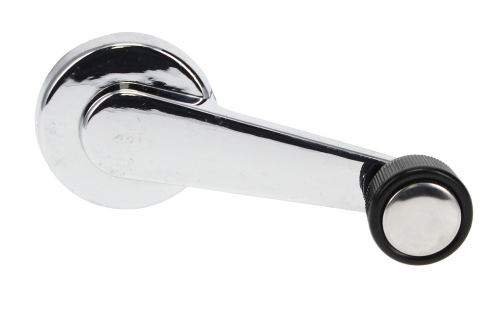 Window Crank Handle - Chrome w Black Knob - 81-94 Chevy GMC CK Truck and SUV