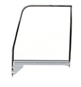 Door Glass Assembly w/ Chrome Trim - Clear - LH - 55-59 Chevy GMC Truck ('55 2nd Series)