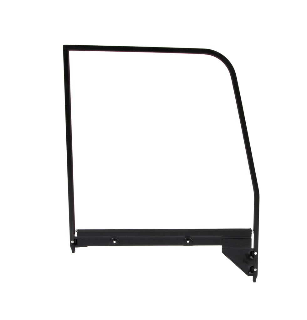 Door Glass Assembly w Paintable Trim - Clear - LH - 55-59 Chevy GMC Truck