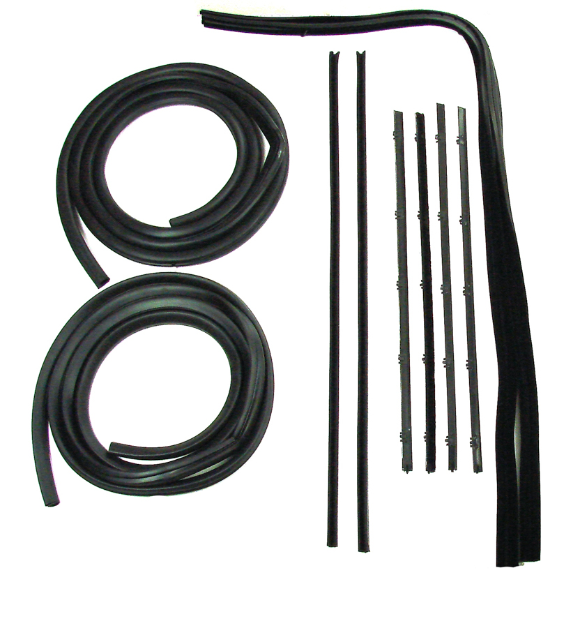 Complete Front Door Seal Kit - 10pcs - Black Beads - 67-72 Chevy GMC C/K Truck