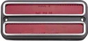 Rear Side Marker Lamp - w Chrome Trim - LH or RH - 68-72 Chevy GMC CK Pickup Truck Blazer Jimmy Suburban
