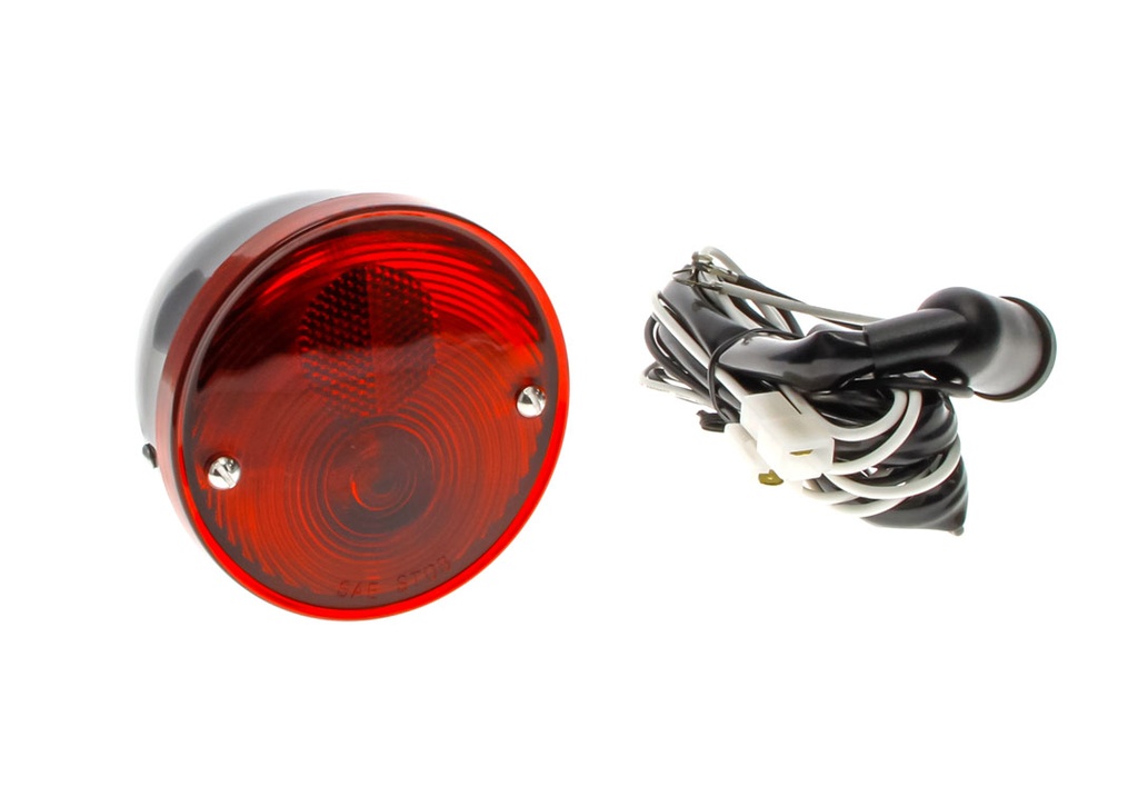 Tail Lamp Assembly - Black Housing - LH=RH - 60-66 Chevy GMC C/K Stepside Pickup