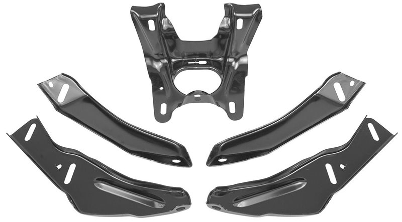 Rear Bumper Bracket Set (5pcs) - 68 Chevelle (Except Wagon)