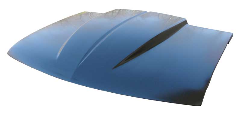 Hood - 2" Raised Curved Cowl - 94-04 Chevy GMC S10 Pickup Sonoma; 95-04 S10 Blazer S15 Jimmy