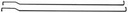Tailgate Rods (2pcs) - 67-72 Chevy GMC Truck Fleetside; 69-72 Blazer; 70-72 Jimmy; 67-72 Suburban