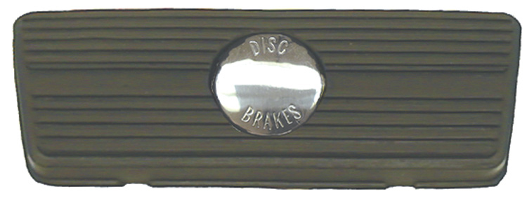 Brake Pedal Pad - Automatic with Disc Brake Logo - 67-81 Camaro Firebird 68-74 Nova