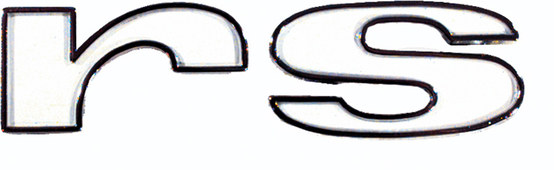 Fender Emblem- rs - LH or RH - 67 Camaro RS
