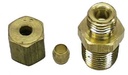 Oil Line Block Fitting - Sleeve and Nut - 67-69 Camaro; 68-76 Chevy II Nova; 71-76 Ventura