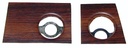 Radio Dash Plates - Woodgrain - 69 Camaro