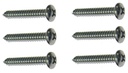 Armrest Base Screws (6pcs) - 68-72 Chevy II Nova Chevelle El Camino; 68-69 Camaro Firebird (Standard Interior)