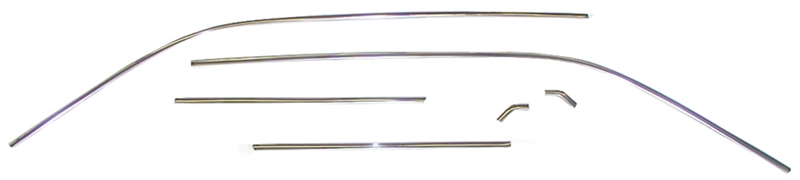 Drip Rail Molding Set (6pcs) - 67-69 Camaro Firebird