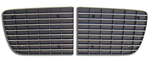 Headlamp Door Covers - Chrome Accents - Pair - 68 Camaro Rally Sport