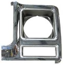 Headlight Bezel - LH Chrome / Dark Gray - 79-80 Chevy GMC Truck Blazer Jimmy Suburban
