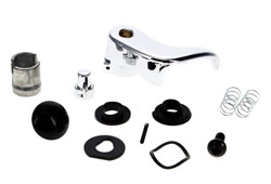 Vent Window Handle w/ Black Knob - RH - 89-91 Chevy GMC C/K Squarebody Truck; 89-91 Blazer Jimmy Suburban