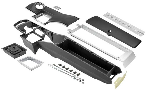 [P-C561WD] Center Console Kit w/o Clock - 4 Speed - 66-67 Chevelle El Camino