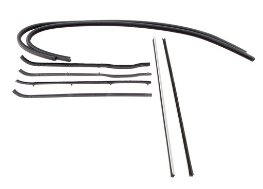 [R-FT133] Door Window Channel Seal Kit - 8pcs - 48-52 Ford F1 F2 Pickup Truck