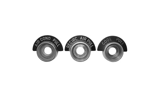[T-9330] Air Conditioning Control Bezels - 3 Piece Set - 64-66 Chevy GMC Truck