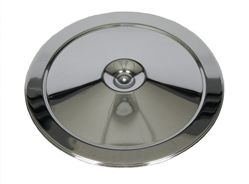 [W-244] Air Cleaner Lid - Triple Chrome Open Element - 66-69 Chevelle El Camino; 67-69 Camaro