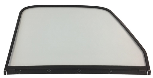 [X550-4047-2L] Door Glass Assembly w/ Black Frame - Clear - LH - 47-50 Chevy GMC Truck