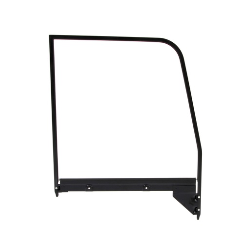 [X550-4055-2L] Door Glass Assembly w/ Primer Trim - Clear - LH - 55-59 Chevy GMC Truck ('55 2nd Series)