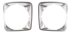 [145-4069-P] Headlight Bezels - Pair - 69-72 Chevy Tuck Blazer Suburban