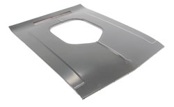 [300-2570-2] Hood - Shaker Style w/o Hood Pin Holes - 70-74 Challenger