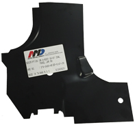 [376-3466-4R] Cowl Side Hinge Panel Lower Reinforcement - RH - 66-67 Chevelle El Camino GTO Skylark Cutlass