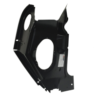 [376-3466-R] Cowl Side Hinge Panel - RH - 66-67 Chevelle El Camino GTO Skylark Cutlass (w/ A/C)