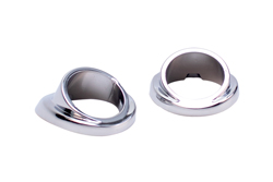 [382-4047] Wiper Transmission Bezel Set - Chrome - 47-53 Chevy GMC Truck