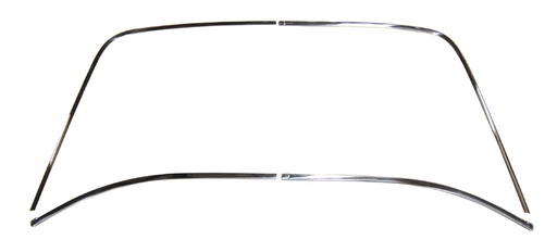 [670-2067-S] Back Glass Molding Set - 68-76 Dart; 71-76 Scamp