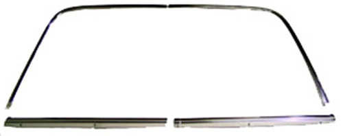 [R-835] Back Glass Molding Set - 68-74 Chevy II Nova 2DR Coupe