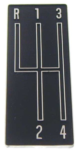[W-371] Console Shift Plate Pattern - 4-Speed - 68-69 Camaro