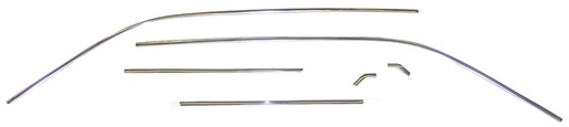 [W-508] Drip Rail Molding Set (6pcs) - 67-69 Camaro Firebird