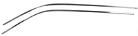 [W-515] Drip Rail Moldings - Long Moldings Over Door - LH/RH Pair - 67-69 Camaro Firebird